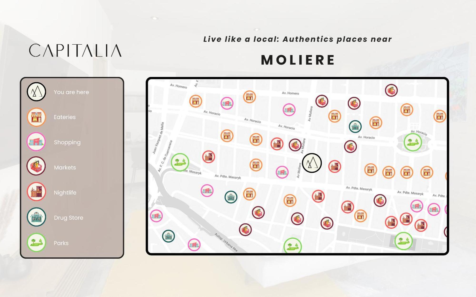 Capitalia - Luxury Apartments - Polanco Moliere Mexikóváros Kültér fotó